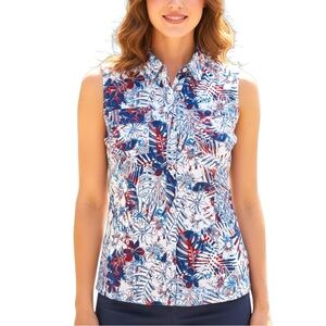 Silver Bait Women’s Performance UPF 50 Button Up Fishing Top Shirt Large